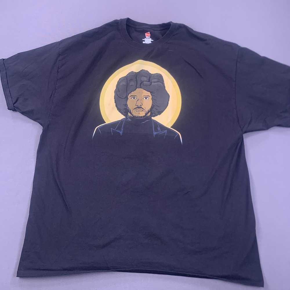 Afro African Graphic Shirt Mens 3XL Black Hanes Tagless Big Tee Colin Kaepernick